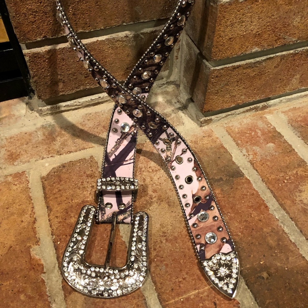 Mossy Oak Camo Bling Belt